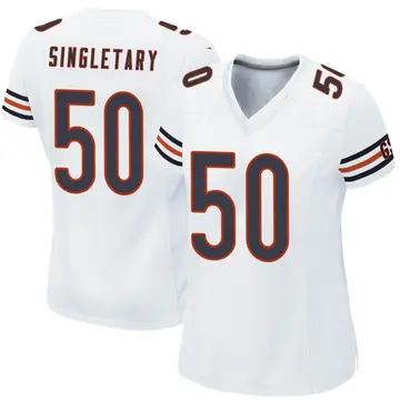 #50 Mike Singletary Jersey Chicago Bears Orange Elite Alternate Drift Fashion Embroidered