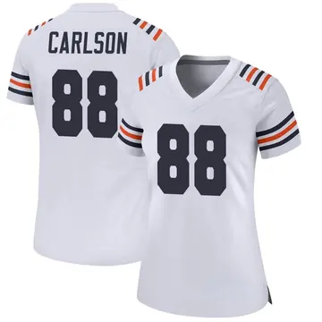 Stephen Carlson Men's Nike White Chicago Bears Custom Game Jersey Size: Large