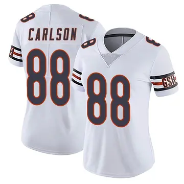 Stephen Carlson Men's Nike White Chicago Bears Custom Game Jersey Size: Large