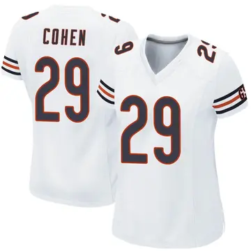 NIKE Women's NFL Chicago Bears Tarik Cohen Away White Jersey XL CJ7988-101