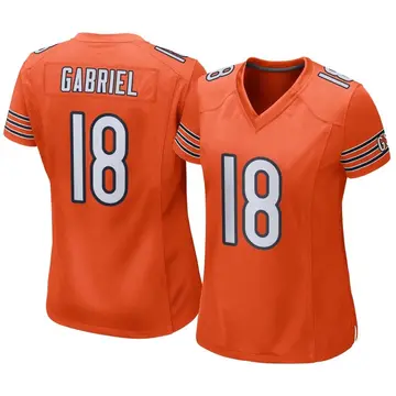 Taylor Gabriel Chicago Bears Men's Orange Name & Number Logo T-Shirt 