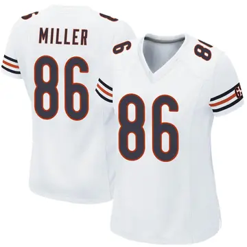 Matt Farniok Women's Nike White Chicago Bears Custom Game Jersey Size: Small