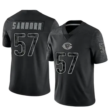 Jack Sanborn Men's Nike White Chicago Bears Custom Game Jersey Size: Extra Large