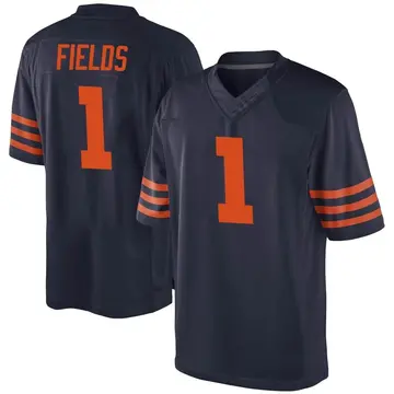 Justin Fields Chicago Bears Women's Legend Navy Football Jersey • Kybershop