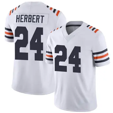 Nike Bears 24 Khalil Herbert White Vapor Untouchable Limited Jersey