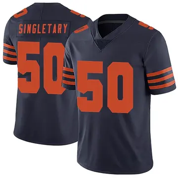 Limited Men's Mike Singletary White Jersey - #50 Football Chicago Bears  100th Season