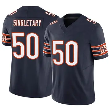 Limited Men's Mike Singletary White Jersey - #50 Football Chicago Bears  100th Season