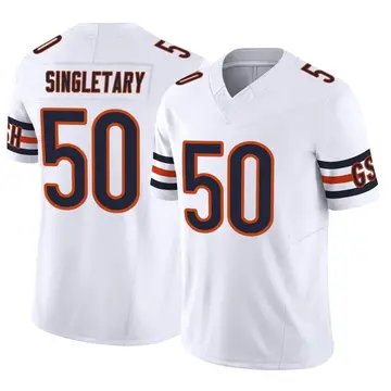 Elite Men's Mike Singletary White Road Jersey - #50 Football Chicago Bears  Vapor Untouchable