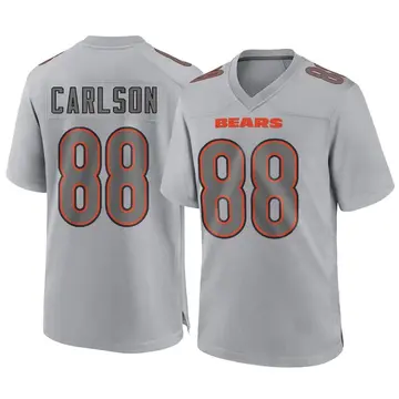 Stephen Carlson Men's Nike White Chicago Bears Custom Game Jersey Size: Large