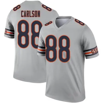 Stephen Carlson Men's Nike White Chicago Bears Custom Game Jersey Size: Large