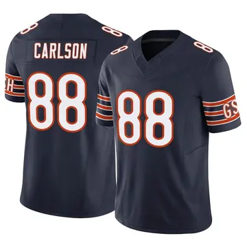 Stephen Carlson Men's Nike White Chicago Bears Custom Game Jersey Size: Large