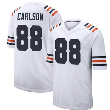 Stephen Carlson Men's Nike White Chicago Bears Custom Game Jersey Size: Large