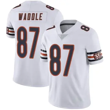 Elite Men's Tom Waddle Navy Blue Home Jersey - #87 Football Chicago Bears  Vapor Untouchable