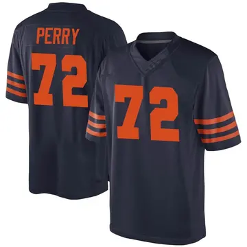 William Perry Name & Number Game Day V-Neck T-Shirt - Navy - Tshirtsedge